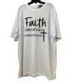 New Hand Printed Mens 2XL White Faith in Jesus Confidence What We Do Not See Tee
