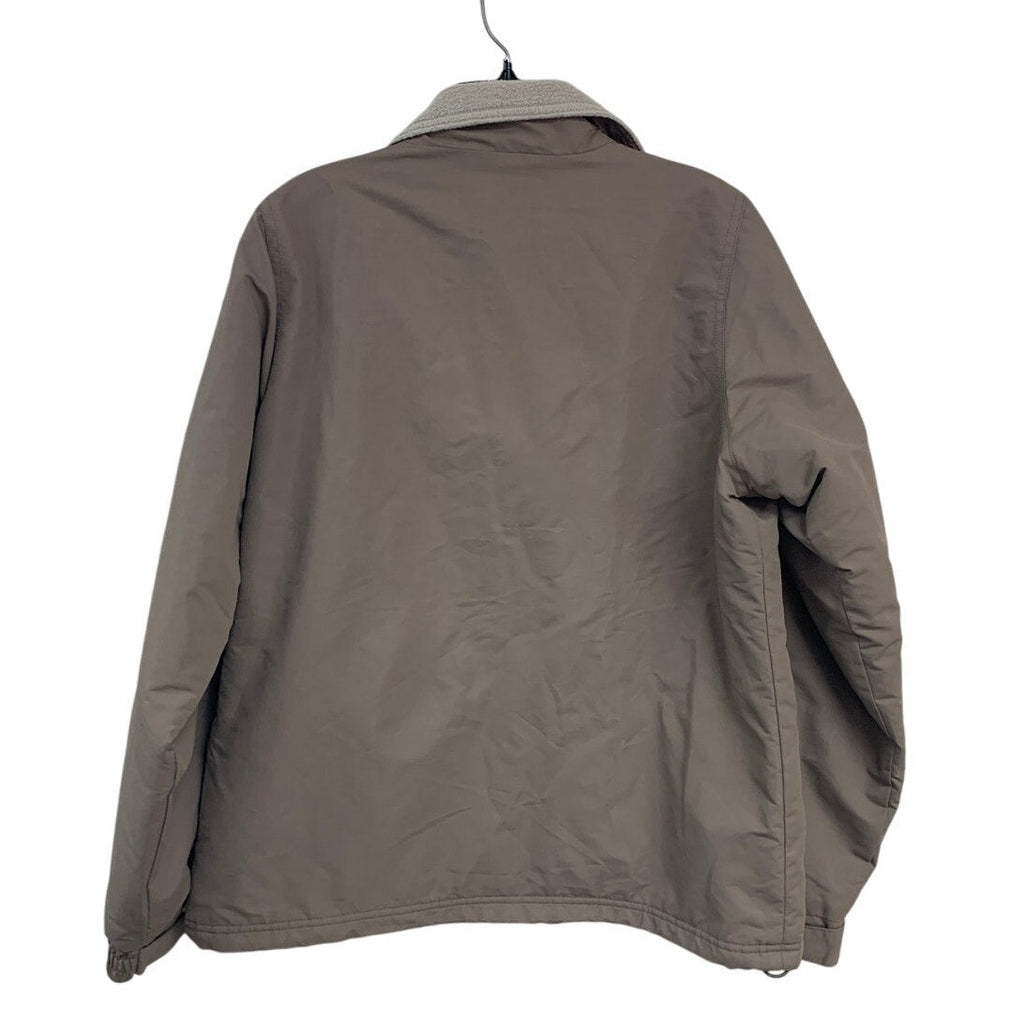 Cabelas Womens Medium Long Sleeve Brown Full Zip Outerwear Fleece Lined Jacket