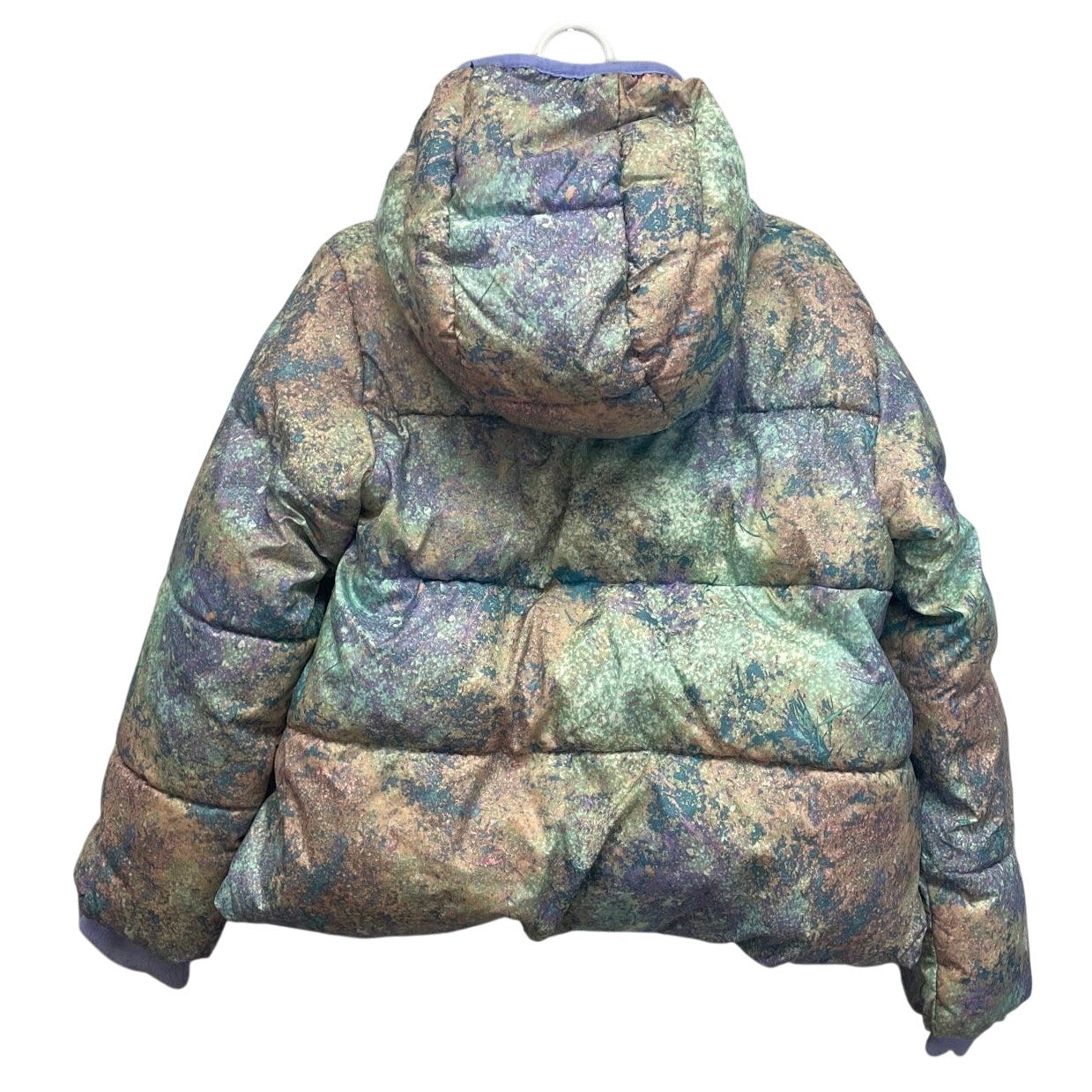 All In Motion Girls Size XS (4/5) Water Wind Resistant Pastel Puffer Coat Jacket