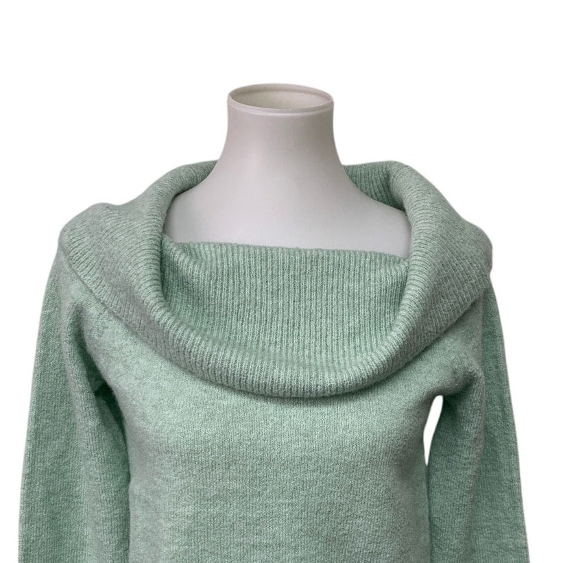 New American Eagle Womens Small Cowl Neck Off Shoulder Long Sleeve Knit Sweater
