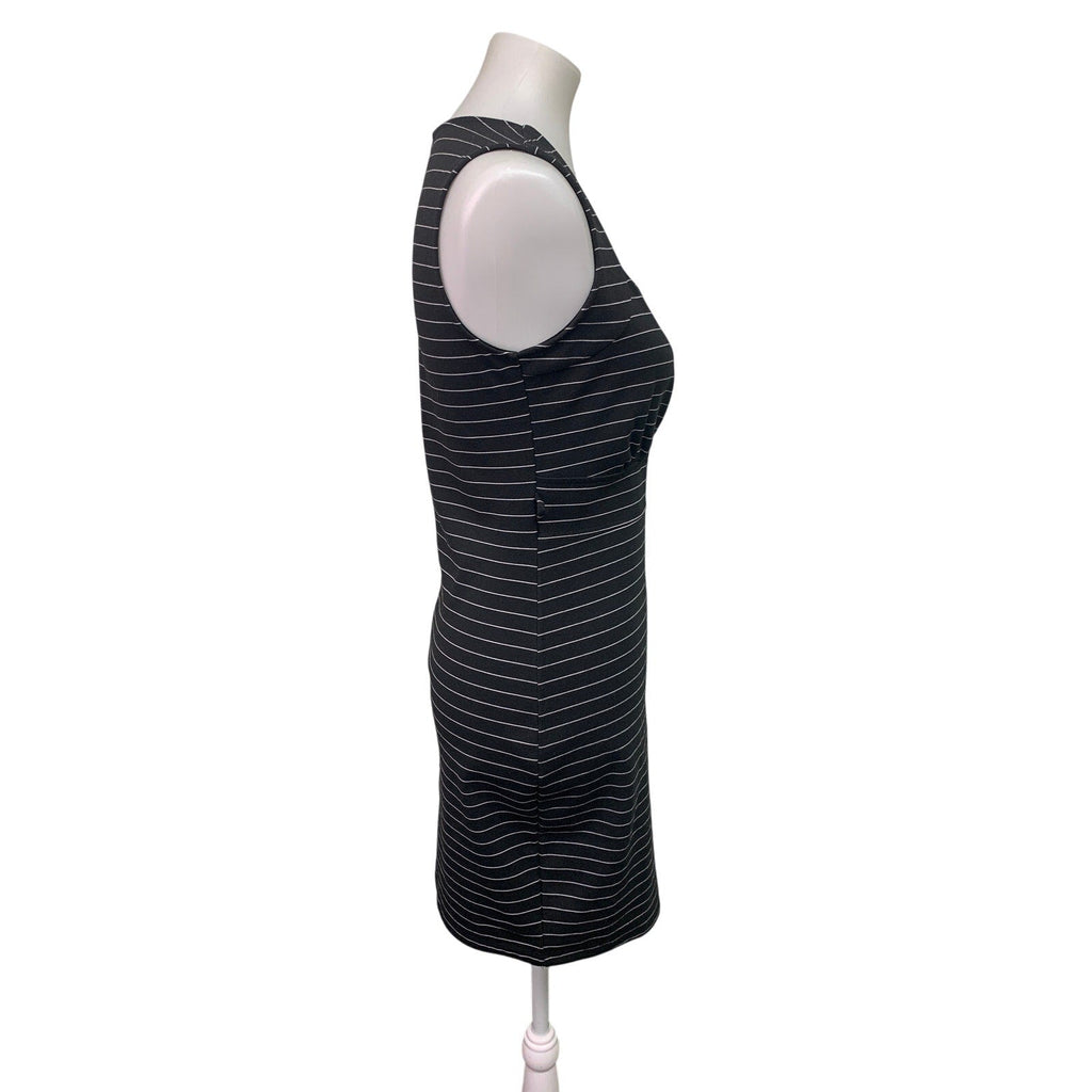 Dots Womens Medium Pin Striped Sweetheart Neckline Bodycon Dress w New Belt