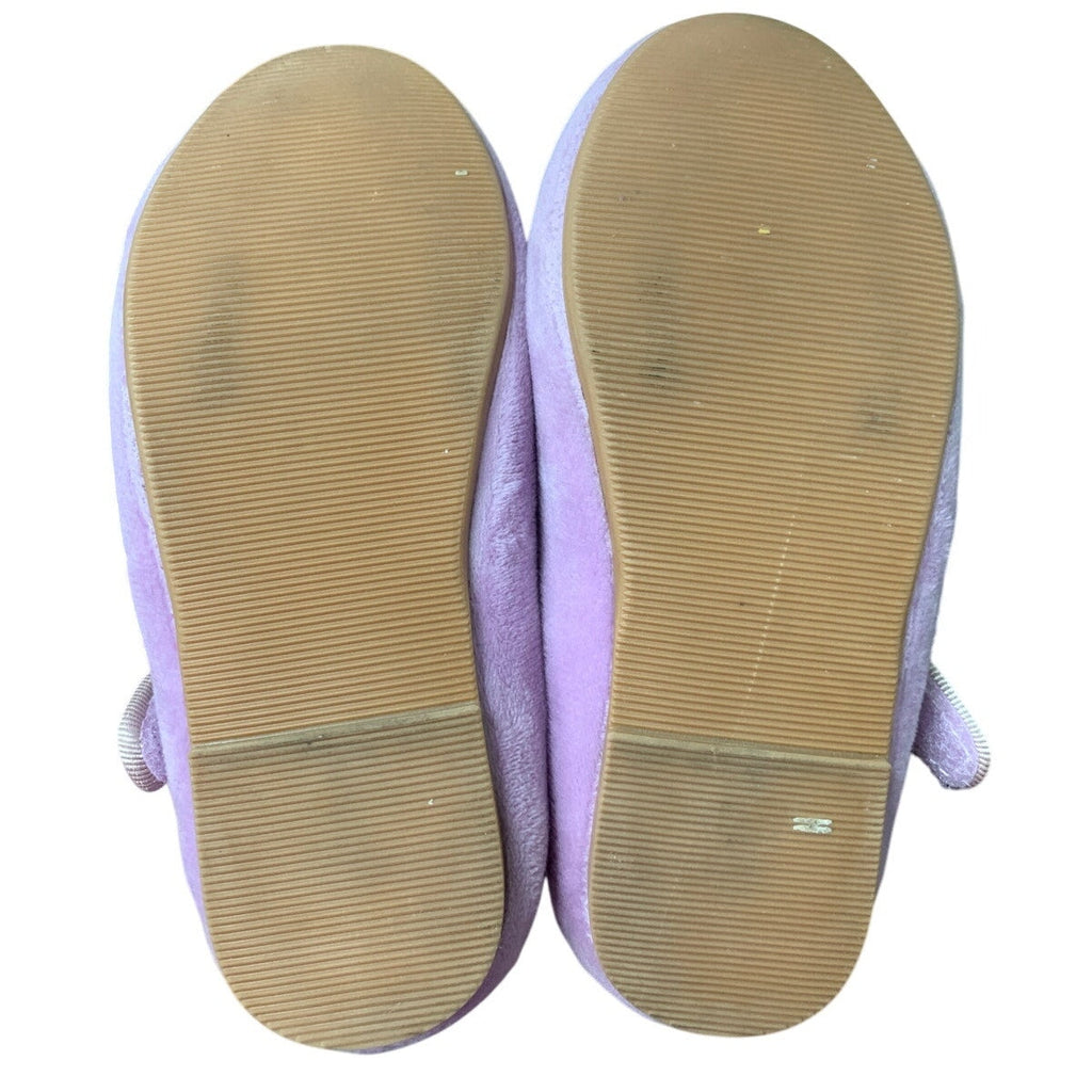Kiderence Toddler Girls 8 Purple Mary Jane Ballet Flats Latch & Hook Close Shoes