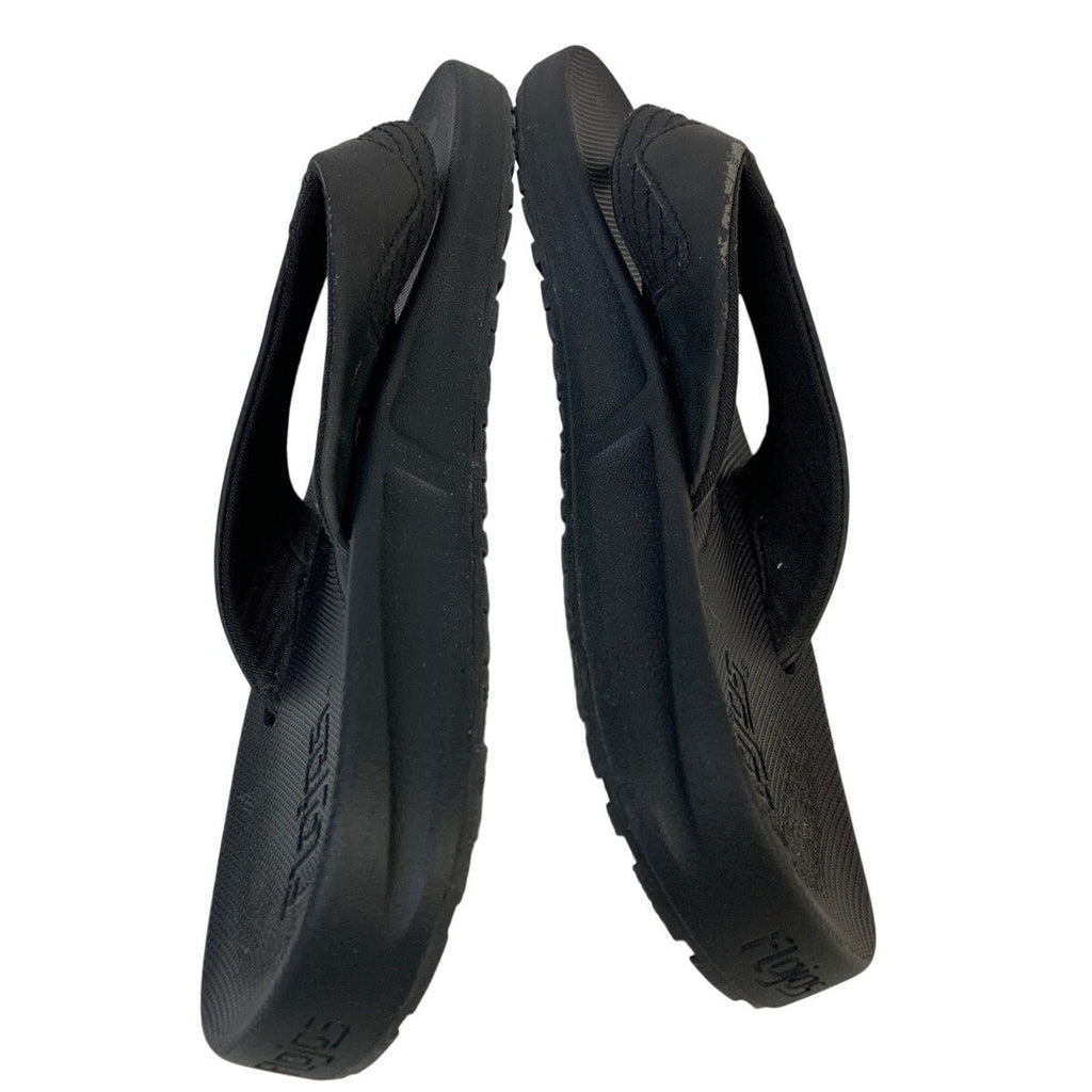 Flojos Mens Size 11 Black Flip Flop Sandal Open Round Toe Slip OnThongs Shoes