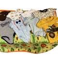 Lot of 9 Boys 6-9 Mos Gymboree Carters Old Navy Tops One Pieces Fleece Blanket