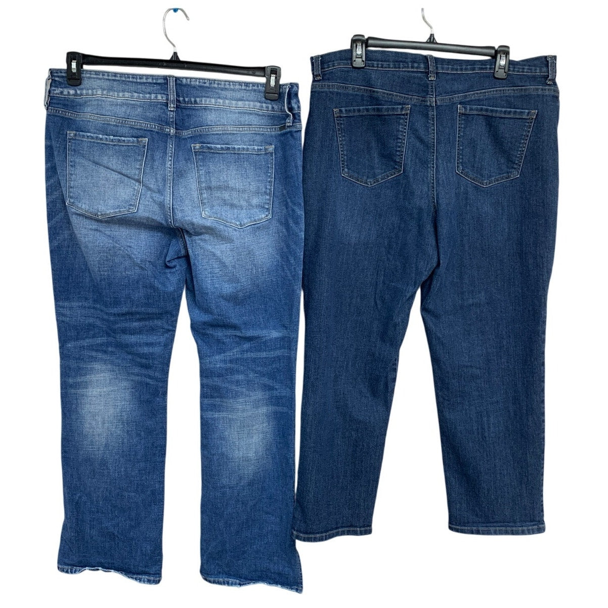 Lot of 2 Kancan Gloria Vanderbilt Womens Size 18 Amanda Denim Blue Jeans