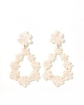 Bianca Statement Earrings - White Shell