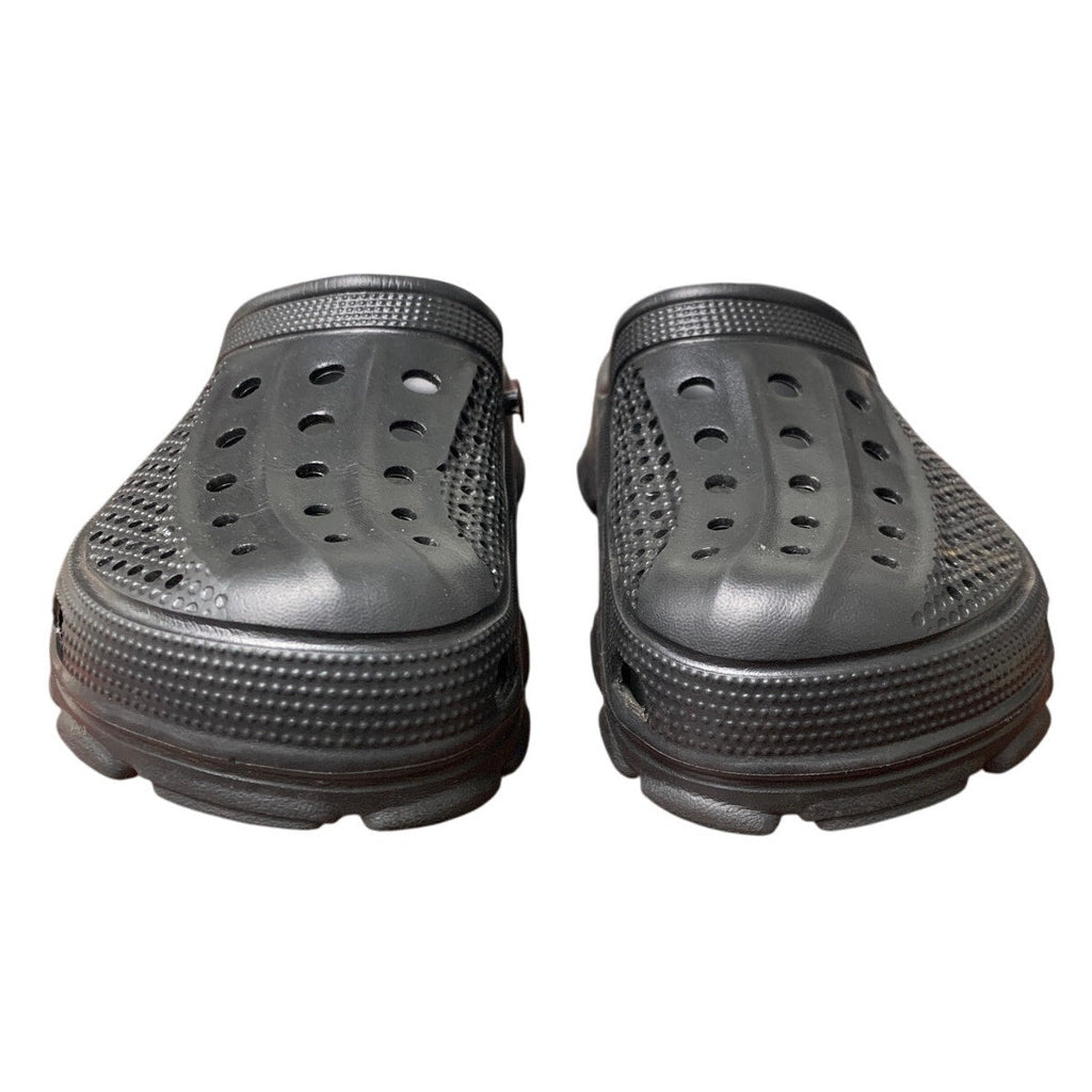 Beslip Mens 9.5 Womens 10.5 Black No Heel Strap Slip On Arch Support Clog Shoes