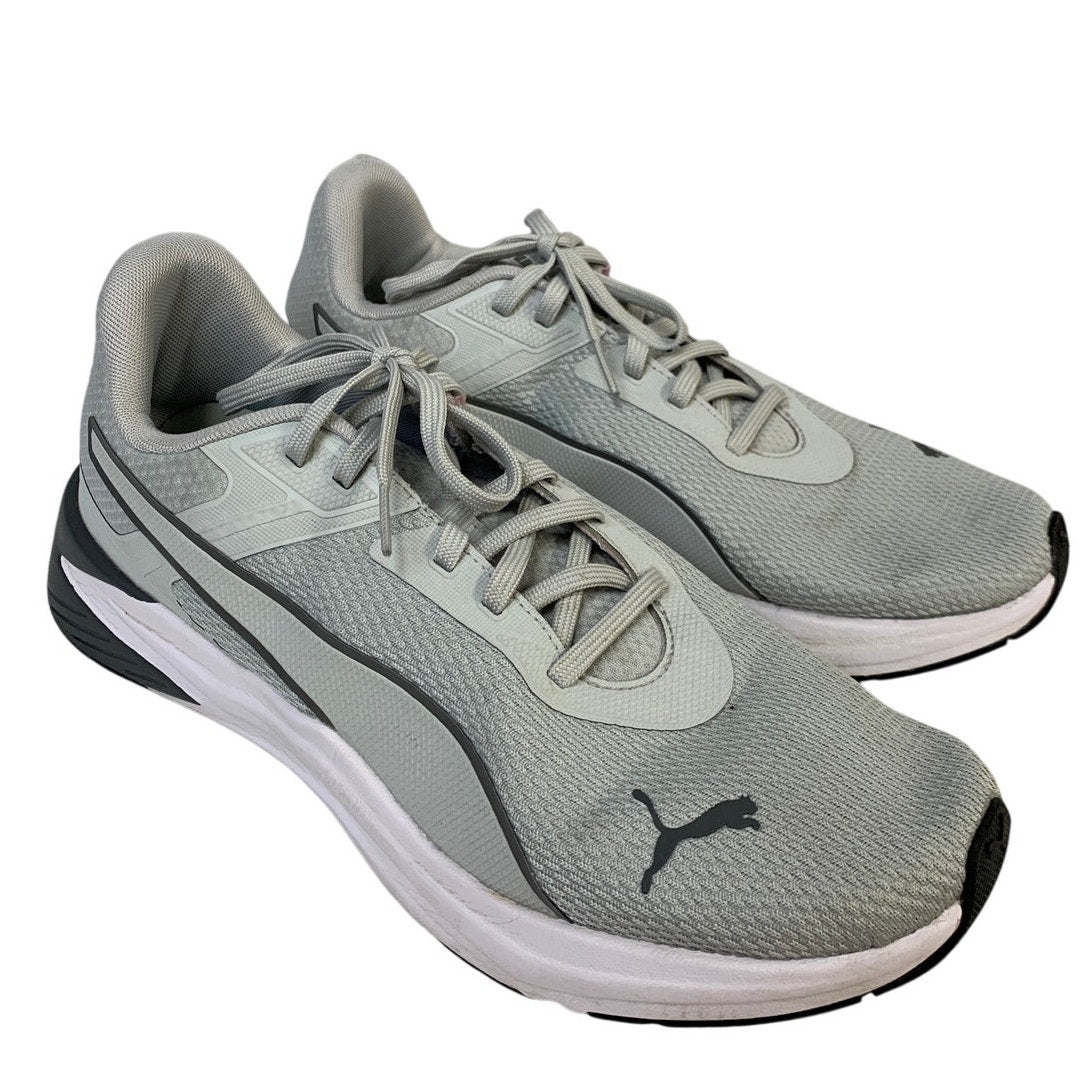 Puma Mens Size 12 Gray Sneaker Lace Up Low Top Athletic Running Sneakers Shoes