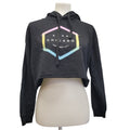 Chicago the Windy City Womens XS Cutoff Cropped PolyCotton Sweatshirt Hoodie
