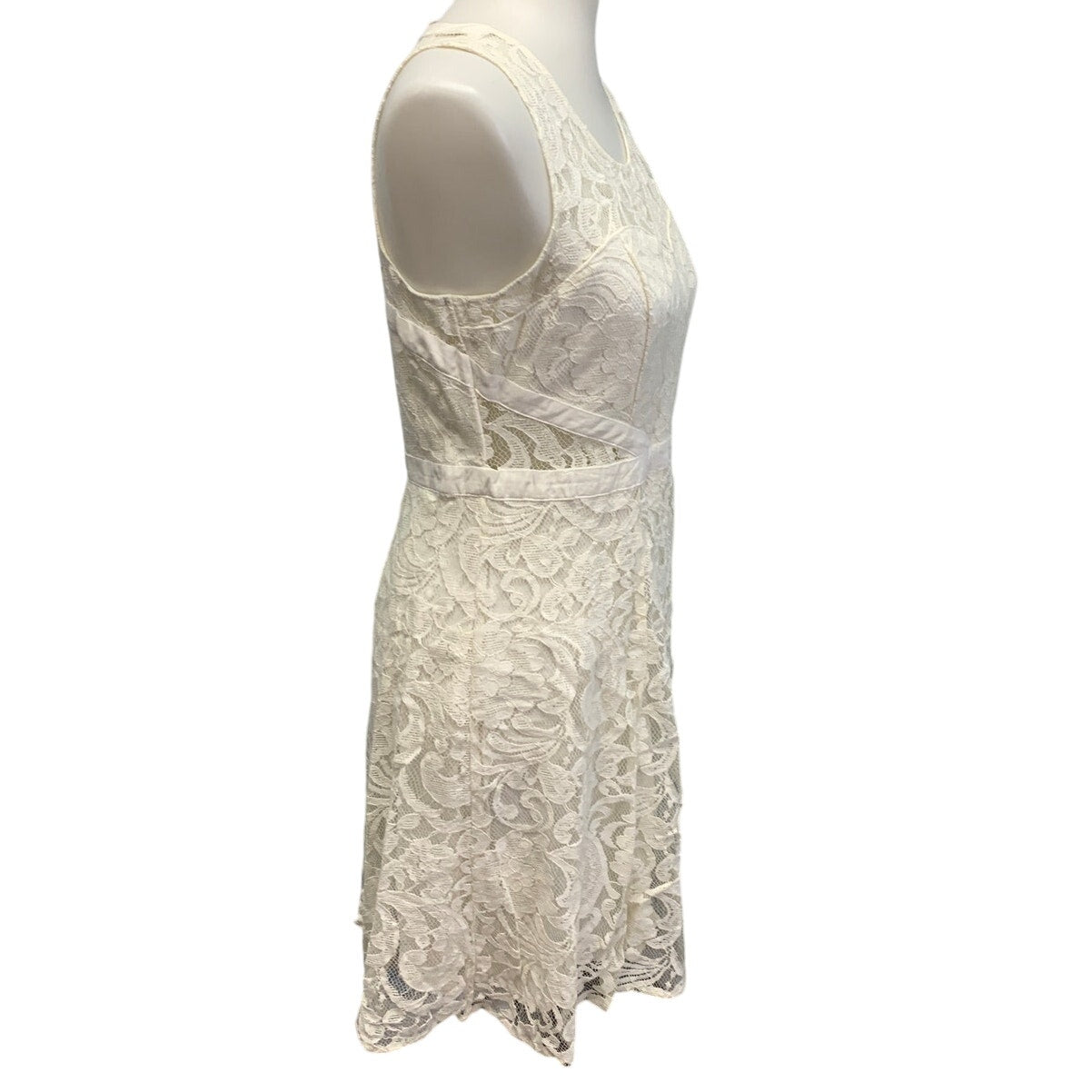 New American Rag Cie Womens Medium Floral Lace Lined Sleeveless Fit Flare Dress