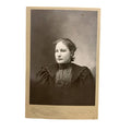 Antique Vintage Lady In Dress Photograph on Cardboard WG Stafford Minneapolis