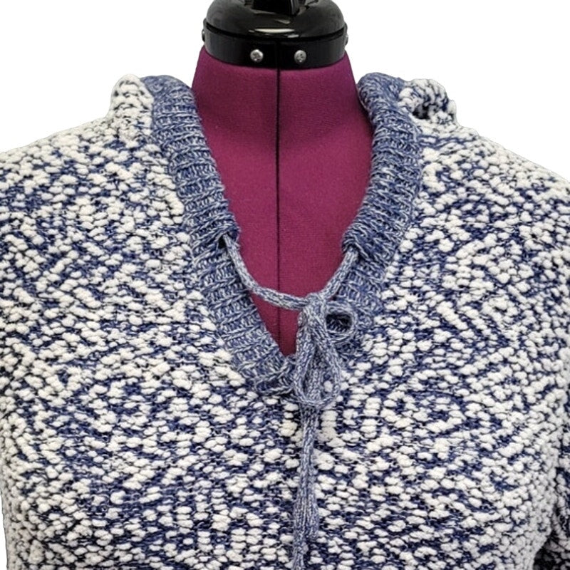 Almost Famous Womens 2X PolyAcrylic Long Sleeve V Neck Knit Hooded Sweater