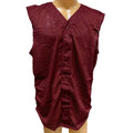 New Tag Team Uniforms Adult XL Burgundy Lightweight Mesh Button Baseball Vest