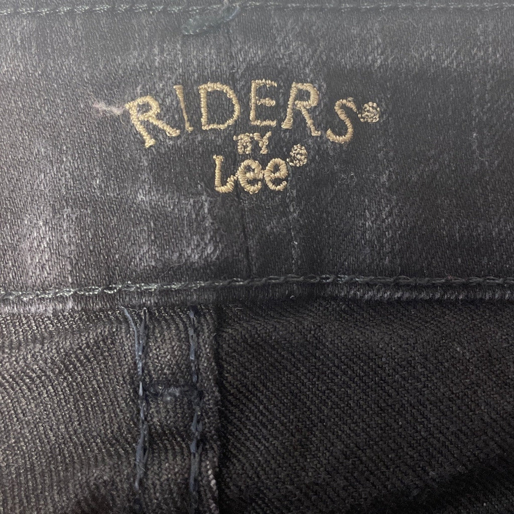 Riders by Lee Womens Size 16L Black Straight Leg Stretch Cotton Denim Jeans