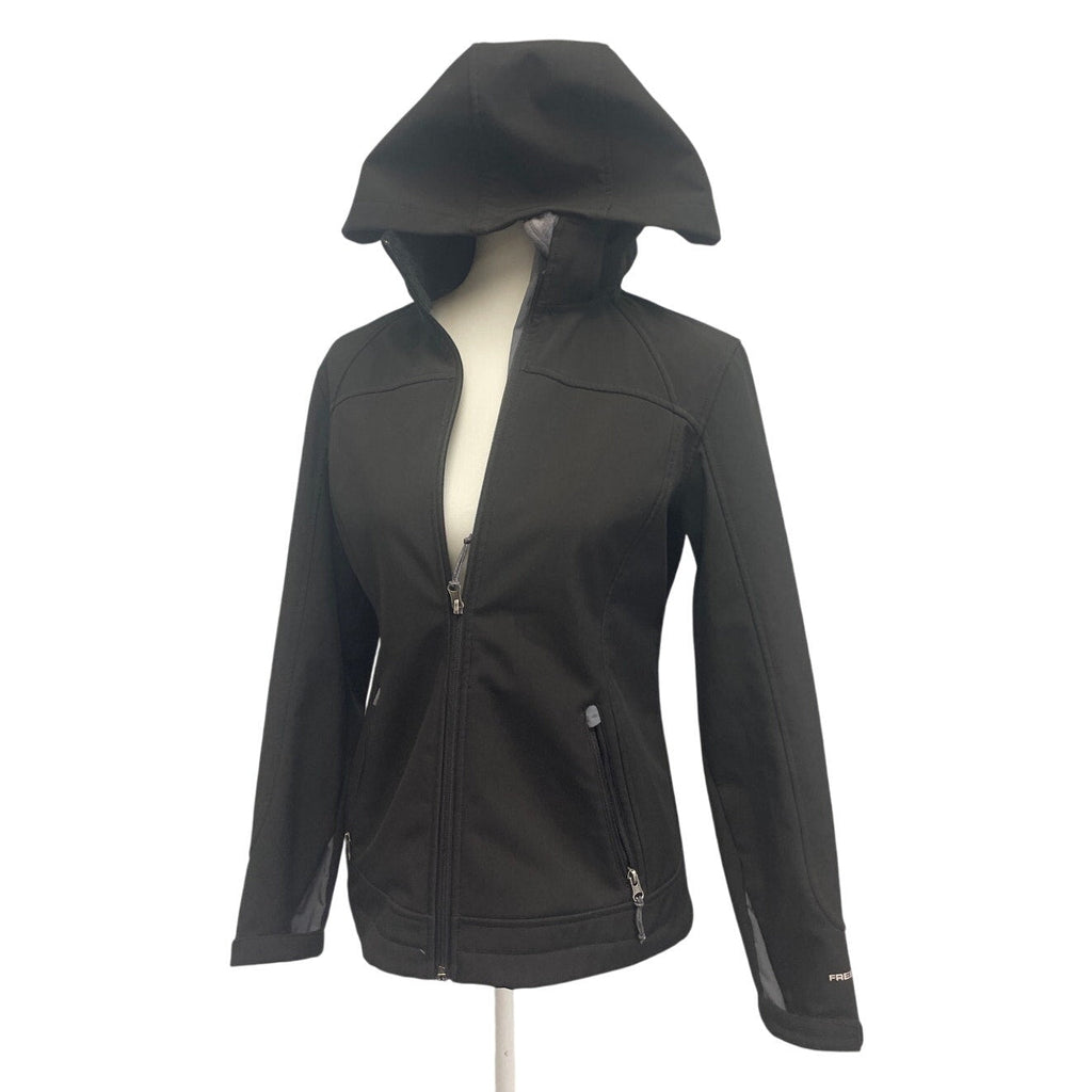 Free Country Womens Small PolySpandex Long Sleeve Full Zip Hooded Lined Jacket
