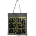 New Upcycled Hand Printed Amen Amen Amen Jesus God Cross Shopper Tote Bag