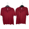 Lot of 2 IQ Apparel Womens XL Red Pizza Hut Heathered Red Uniform Polos
