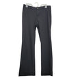 Rock 47 Womens 28X34 Black PolyRayon Spandex Wide Leg Flat Front Hemmed Pants