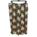 Basic Editions 3X Elastic Waist 100% Rayon Hawaiian Floral Palm Tree Pants