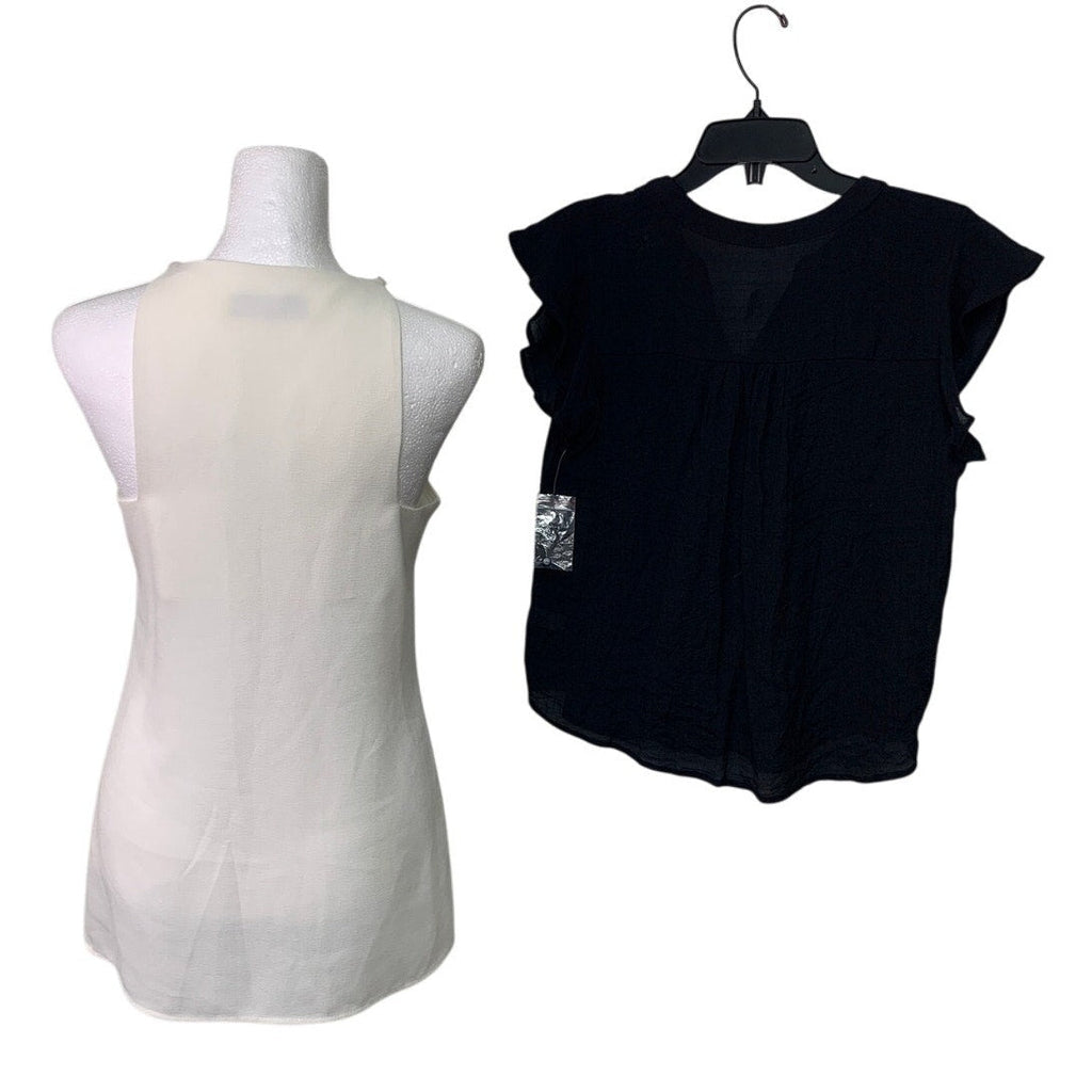 Lot of 2 Chiara Baschieri Active USA Womens Medium Sleeveless Short Sleeve Tops