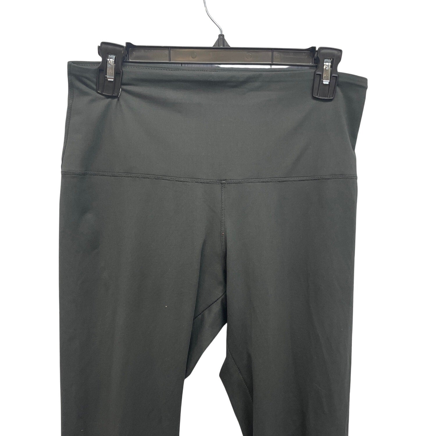 Womens Large Polyester Spandex Blend Stretchy High Waist Ankle Leggings