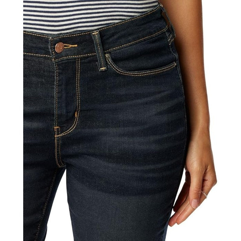 New Levi Strauss Levi's Womens Size 4 Blue Mid-Rise Bermuda Shorts Stretch Denim
