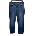 Lee Womens Size 14 Regular Fit Straight Leg Mid Rise Stretch Denim Blue Jeans