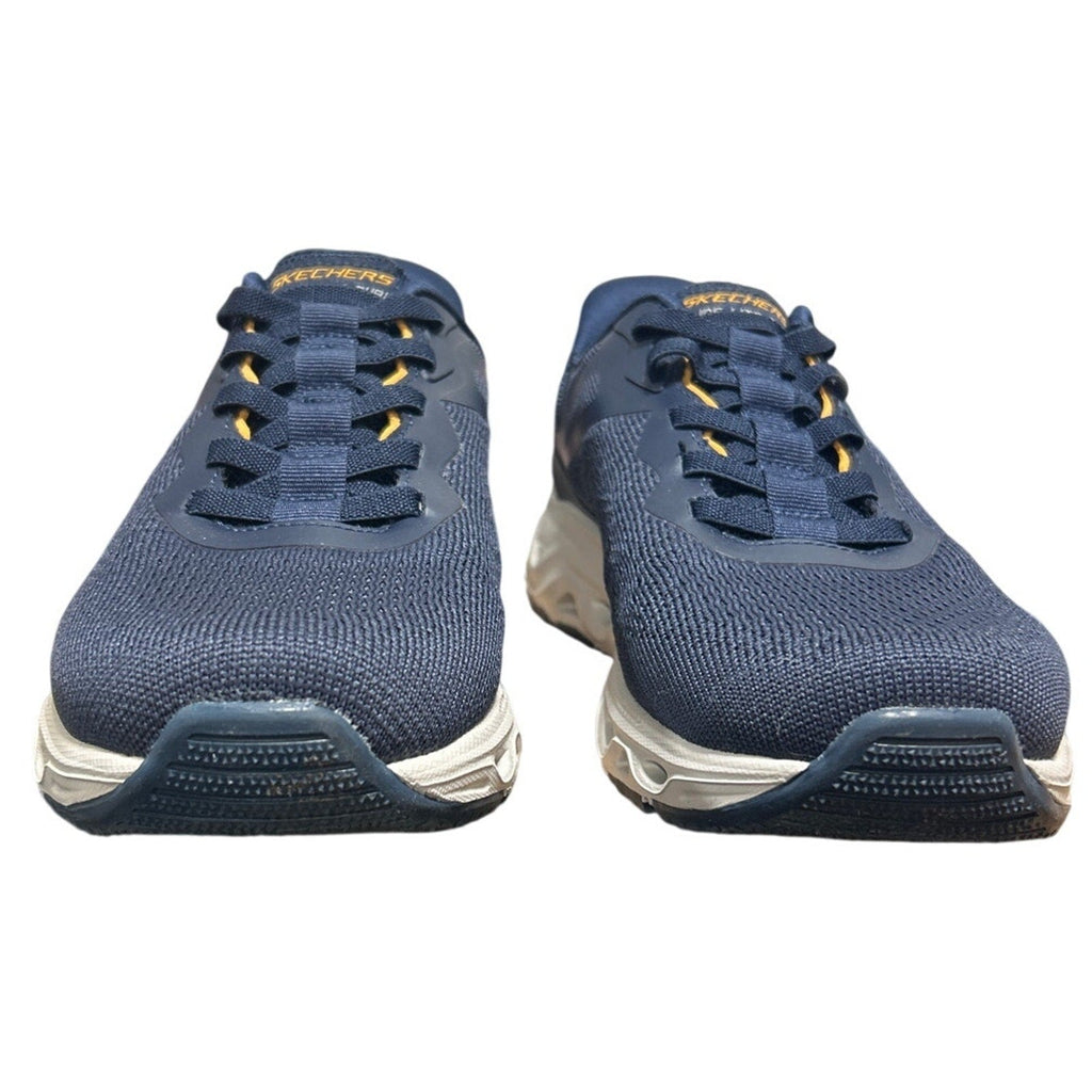 Skechers Mens 10.5 Navy Blue Mesh Hands Free Swift Fit Slide On Athletic Shoes