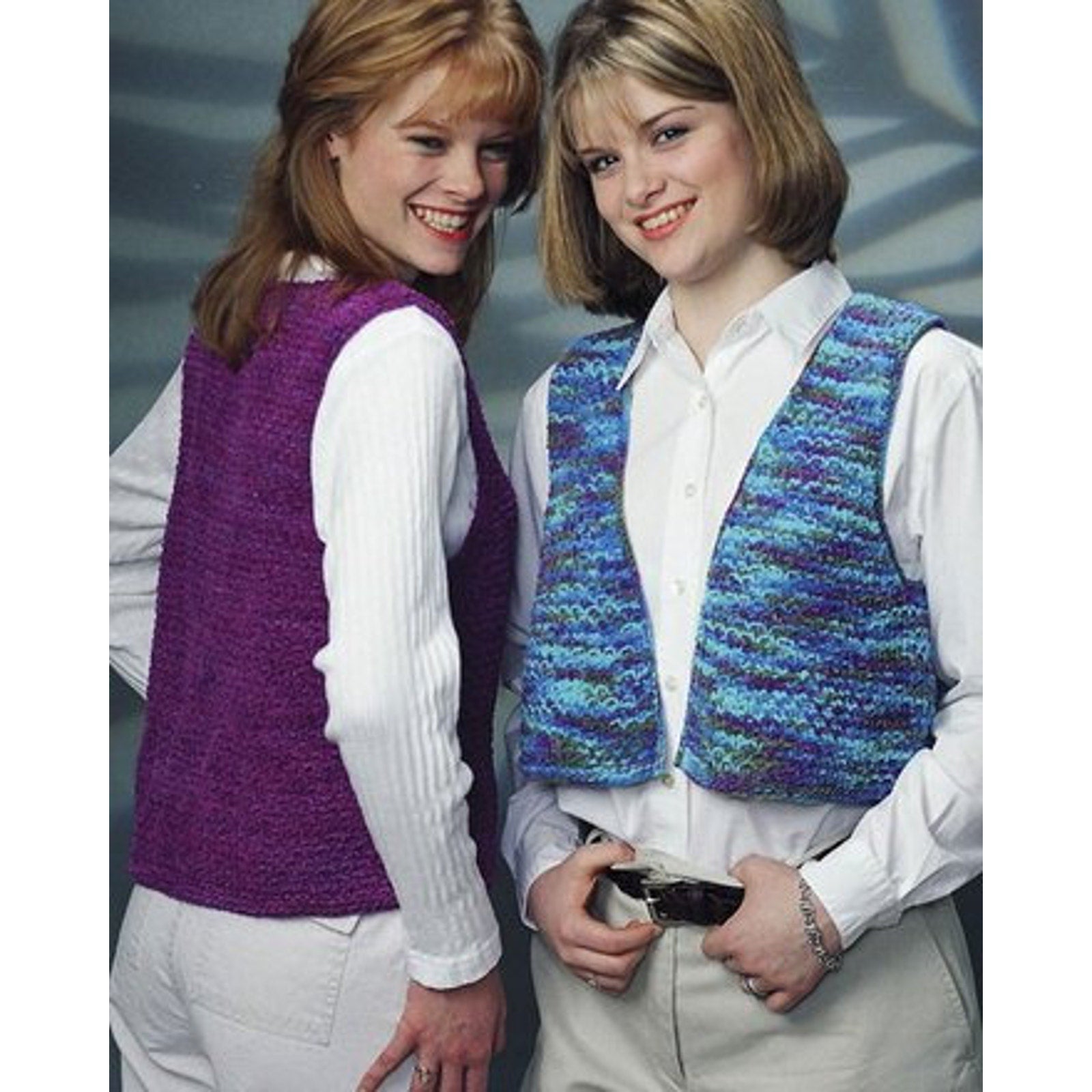 New Bev Galeskas for Fiber Trends 455 Options Vest Two Lengths Knitting Pattern