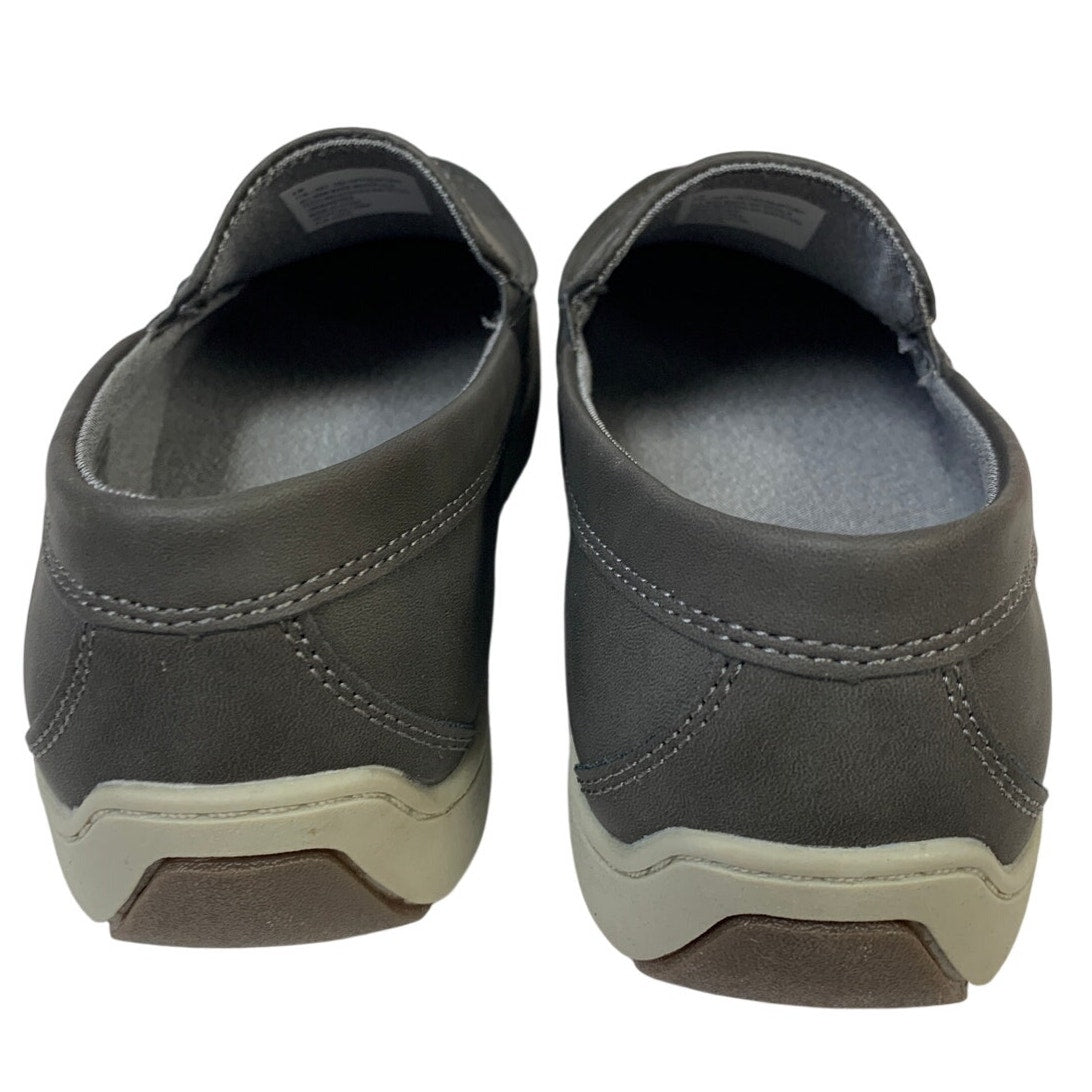 IZOD Mens Size 8 Gray Seapoint Slip On Loafers Round Toe Memory Foam Shoes