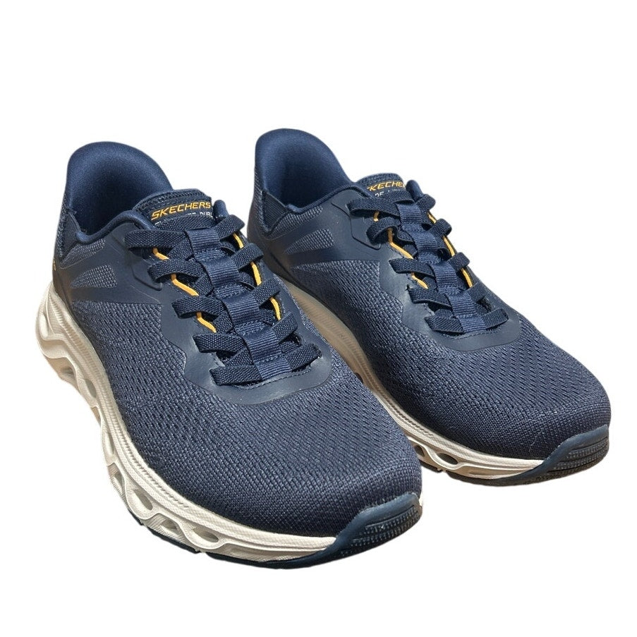Skechers Mens Size 8 Navy Blue Mesh Hands Free Swift Fit Athletic Sneaker Shoes