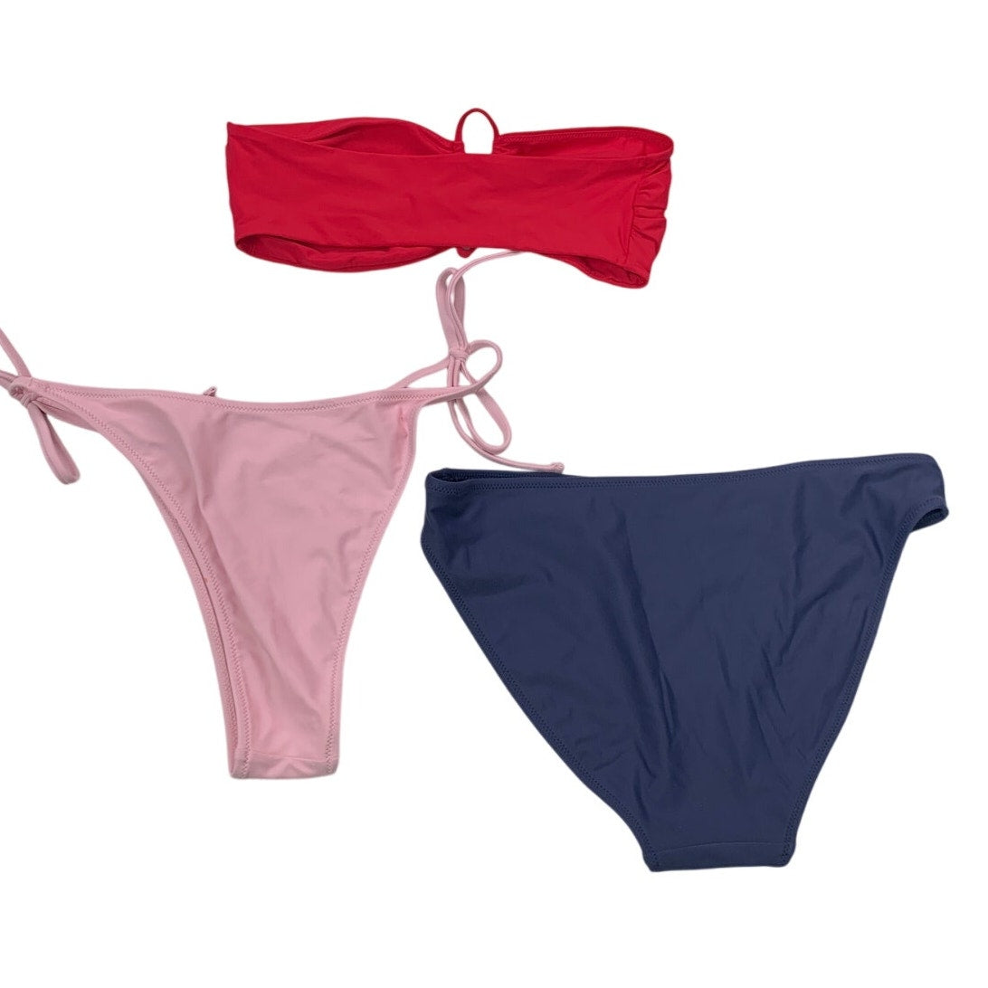 Lot of 3 New American Eagle Womens XS Strapless Bandeau Swim Bikini Bottoms