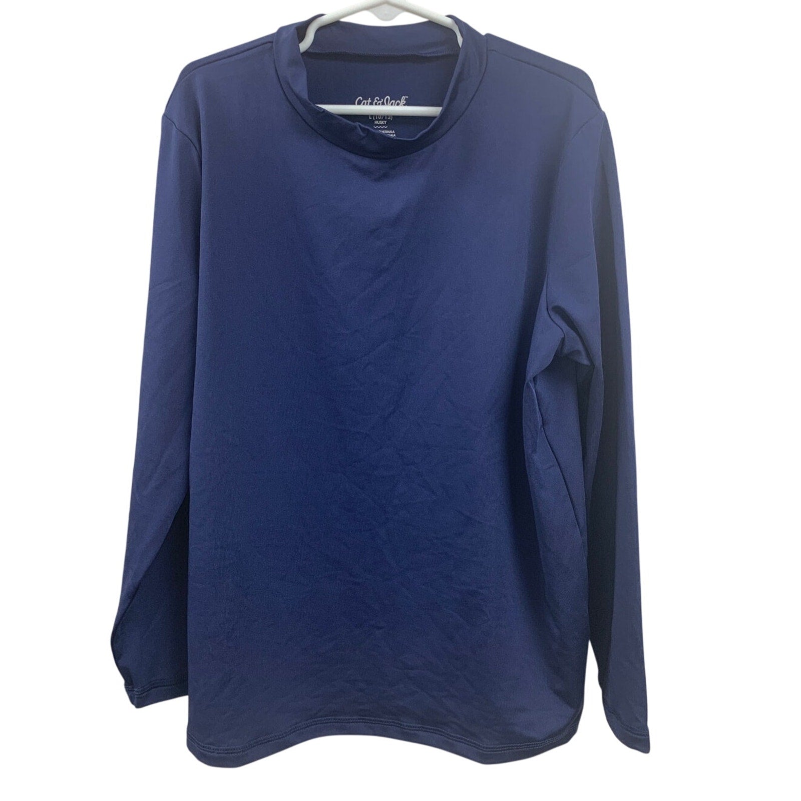New Cat & Jack Kids XS (4/5) Navy Blue Long Sleeve UPF 50+ Swim Swimming Shirt