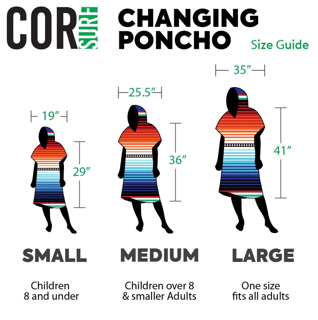 Changing Towel Poncho (Kailua) Large Size
