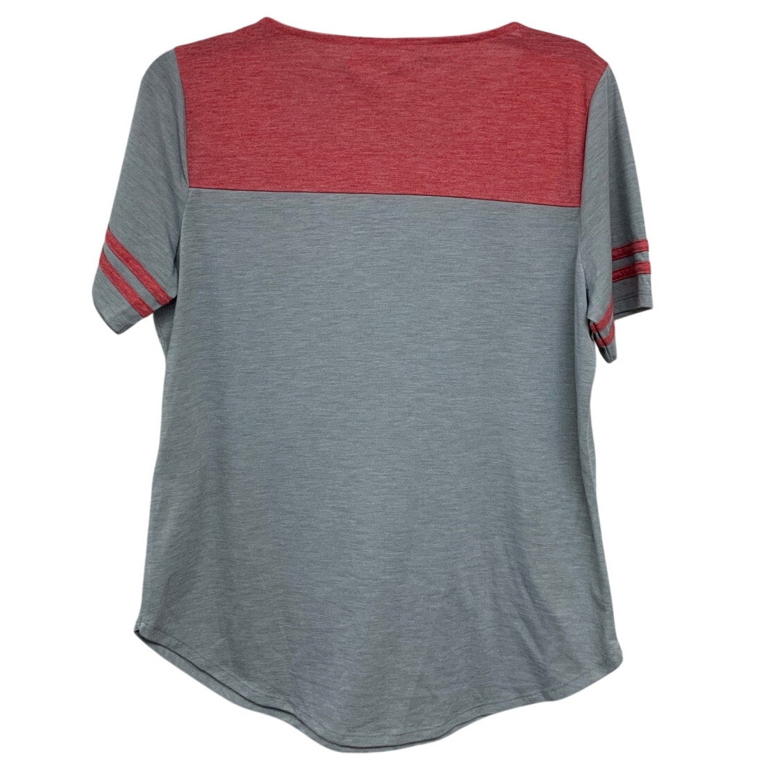 New Hand Printed Womens Medium Believe In Christmas Short Sleeve Tee Shirt