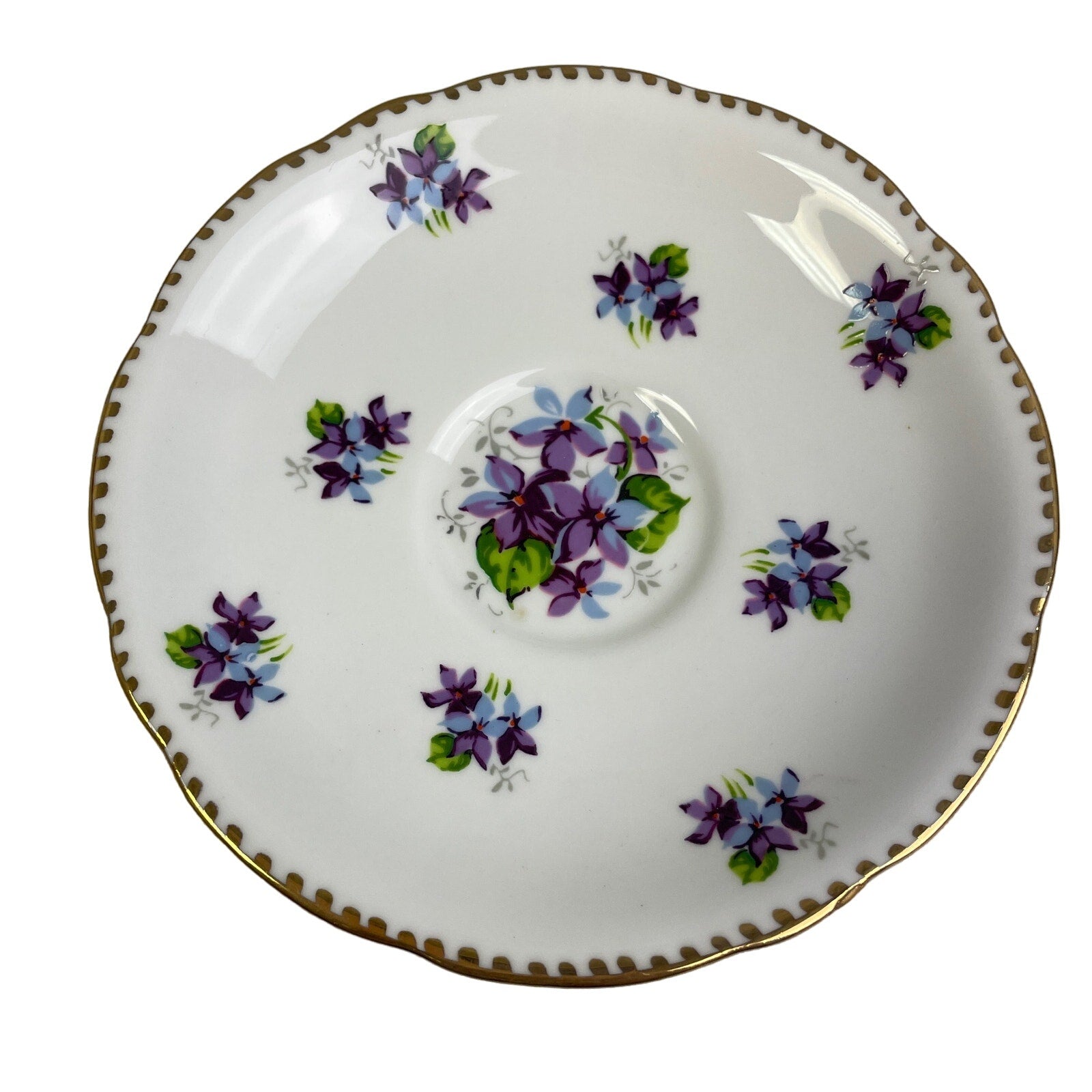Vintage Royal Stafford Sweet Violets England Saucer Cup Bone China Teacup Set