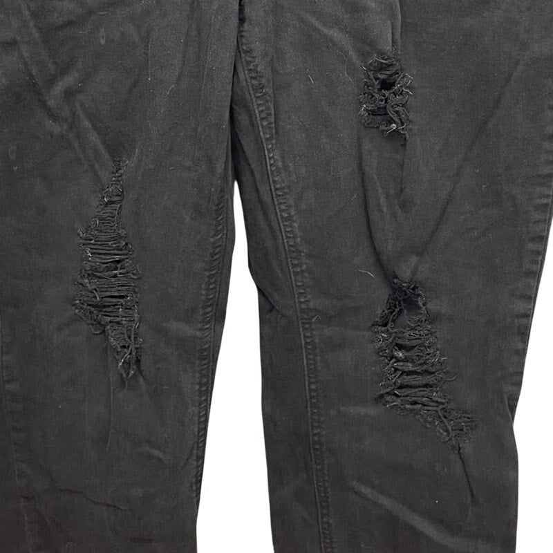 Hybrid & Company Womens Size 16 Black Factory Distressed Cotton Blend Jeans
