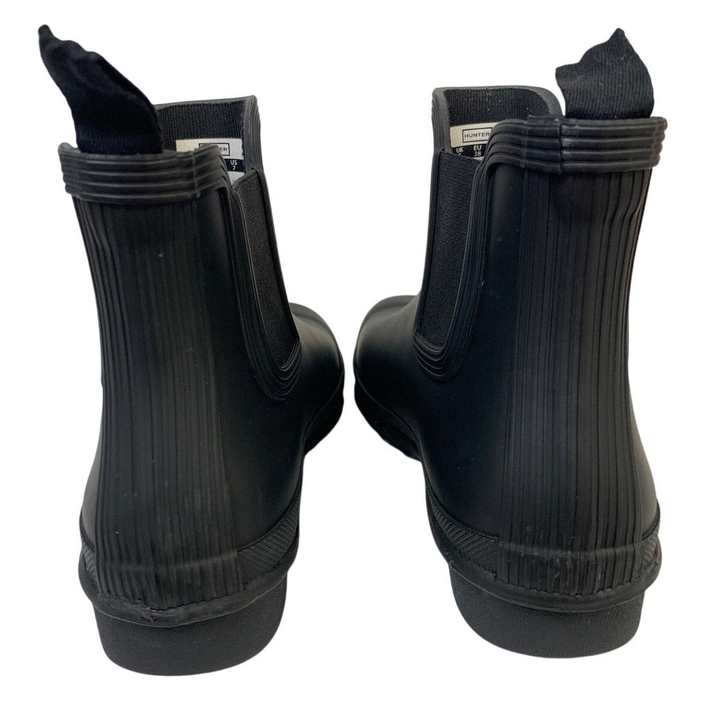 Hunter Womens Size 7 Black Original Chelsea Boot Ankle Round Toe Shoes