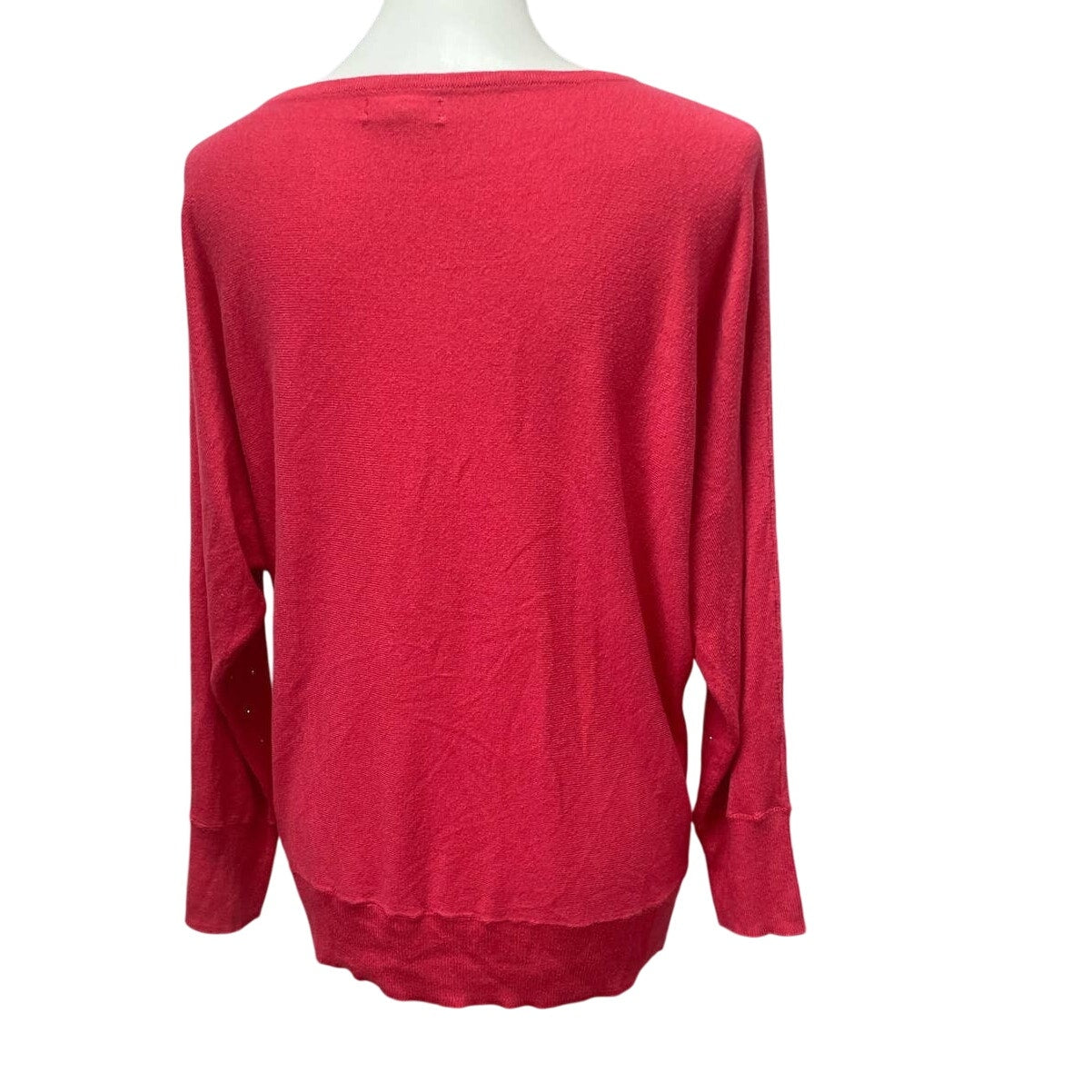 New York & Company Womens XL Long Sleeve Scoop Neck Gold Studded Sweater