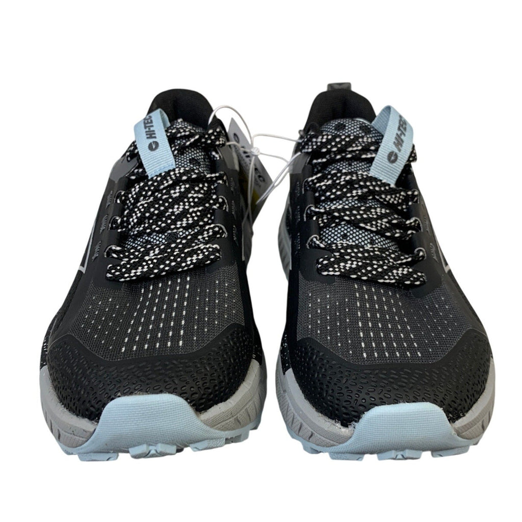 New In Box Hi-Tec Womens Size 8 Black Gray Lace Up Comfort Athletic Shoes