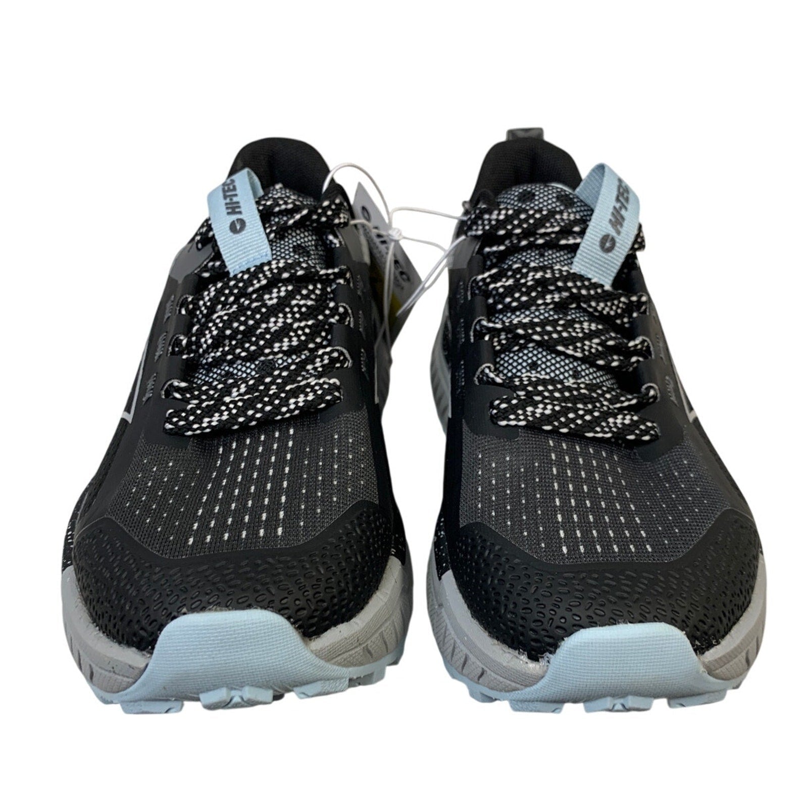 New In Box Hi-Tec Womens Size 8 Black Gray Lace Up Comfort Athletic Shoes
