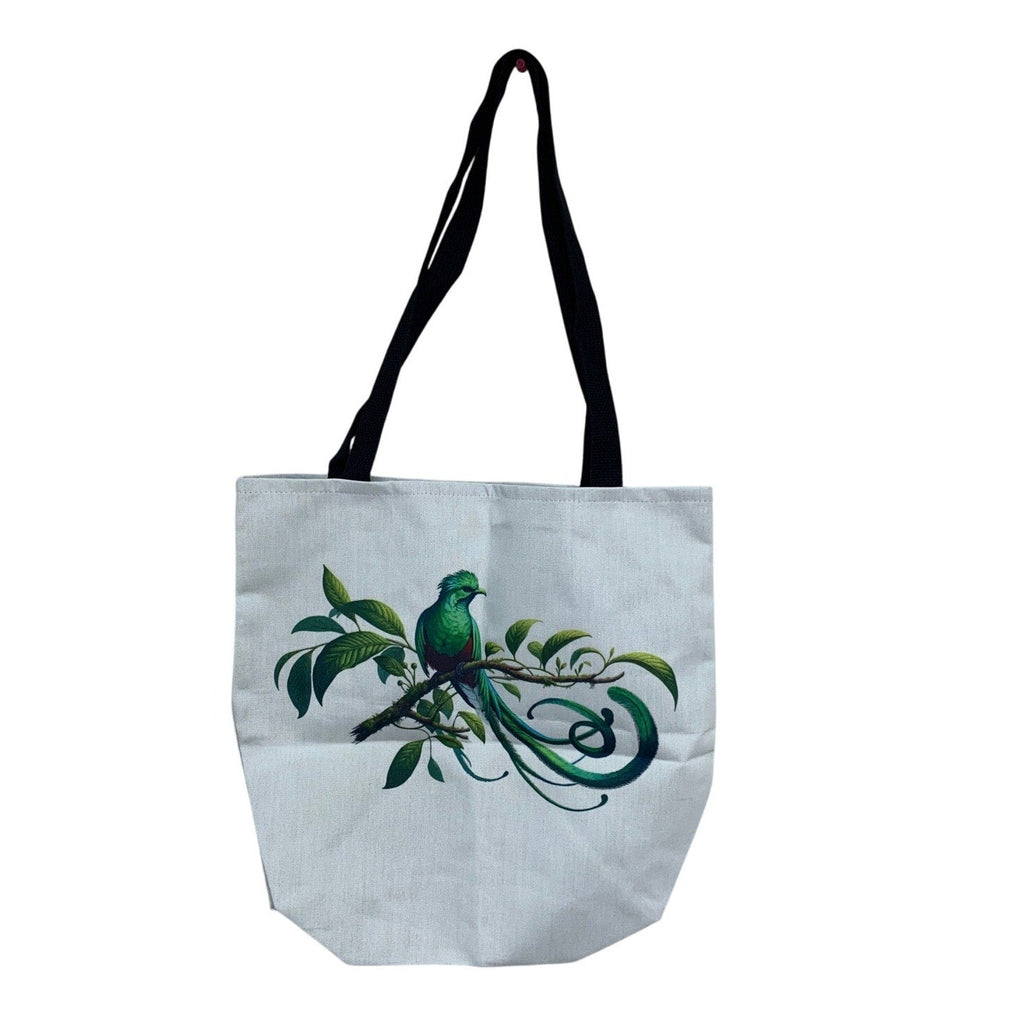 Resplendent Quetzal Bird Graphic 100% Polyester Birdwatching Shoulder Tote Bag
