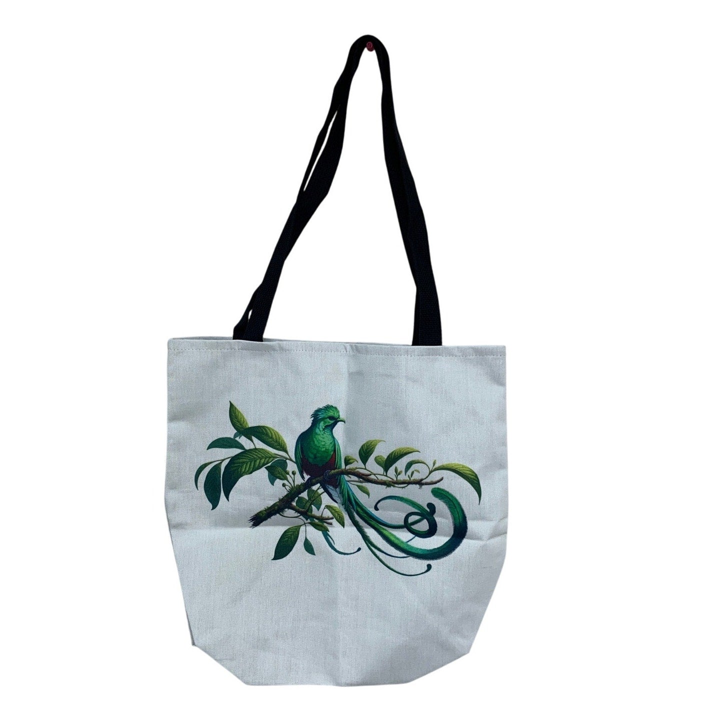 Resplendent Quetzal Bird Graphic 100% Polyester Birdwatching Shoulder Tote Bag