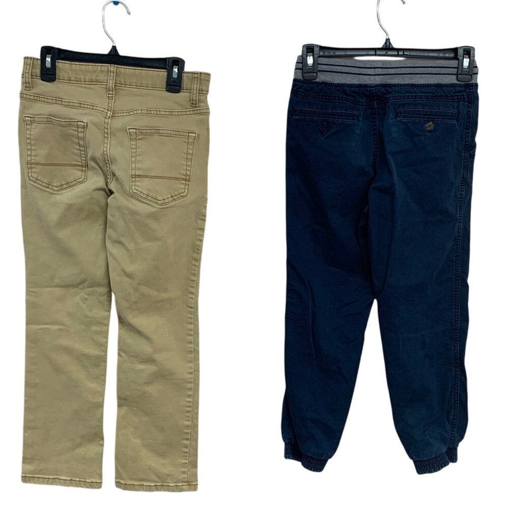 2 Cat & Jack Boys Size 10 Stretch Adjustable Waist Straight Jeans Joggers