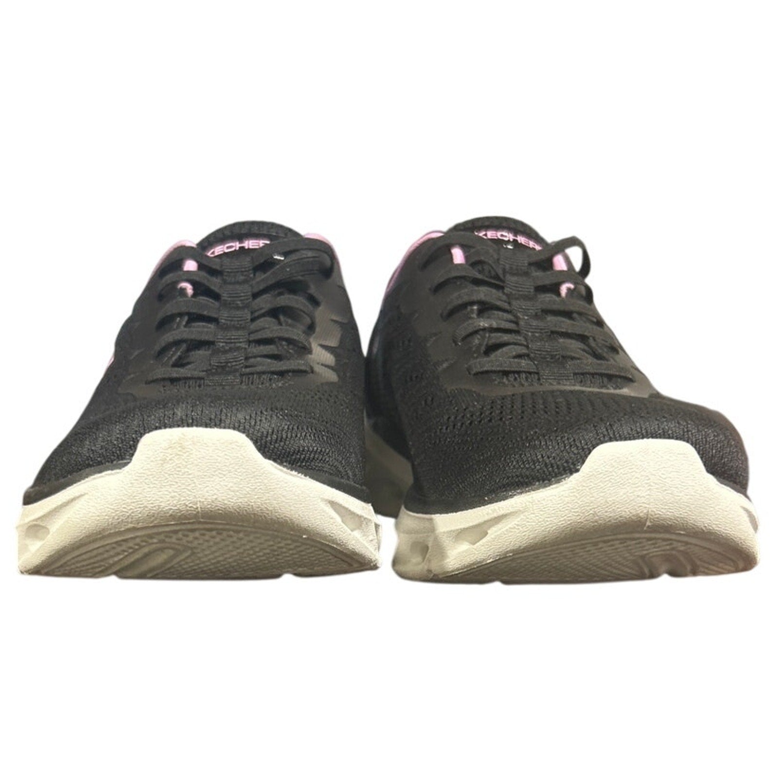 New In Box Skechers Womens Size 8 Black Pink Mesh Hands Free Swift Fit Shoes