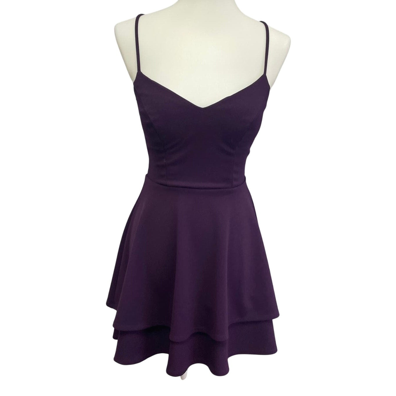 City Studio Junior Size 1 Spaghetti Strap Back Bow Machine Washable Formal Dress