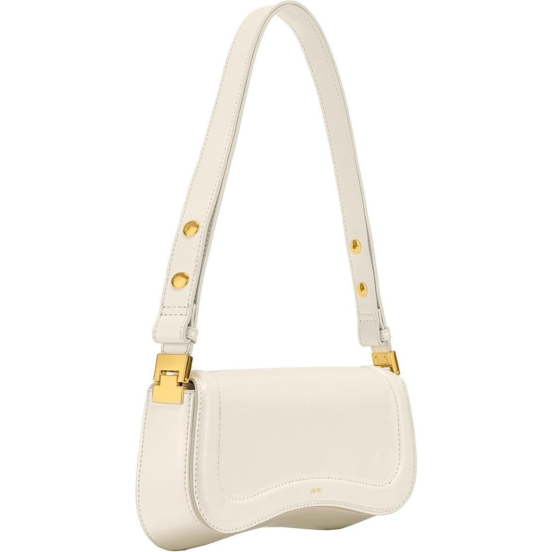 New JW PEI Womens Small White Adjustable Strap Joy Shoulder Bag Handbag