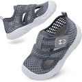 Centipede Demon Toddler Boys Size 9 Gray Water Sandal Latch & Hook Close Shoes