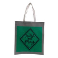 New Upcycled Hand Printed Rise and Pray Luke 22:46 Bible Quote Shopper Tote Bag