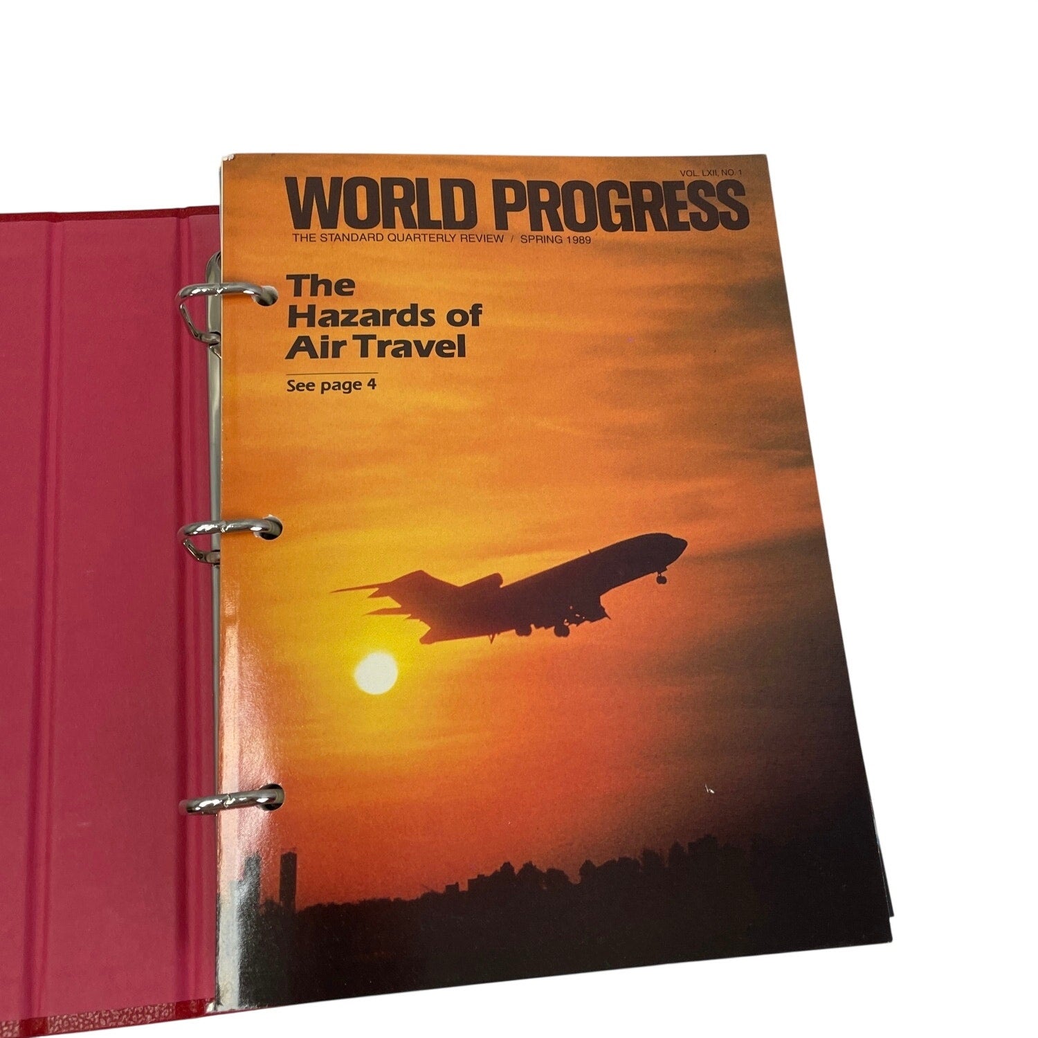 Vintage 1989 World Progress Yearbook Binder Berlin Wall Falls Collection